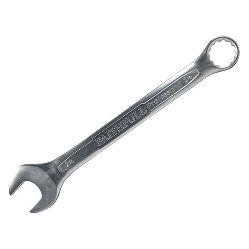 Faithfull Combination Spanner CV Satin Finish 24mm Faithfull - RockBottom Northampton