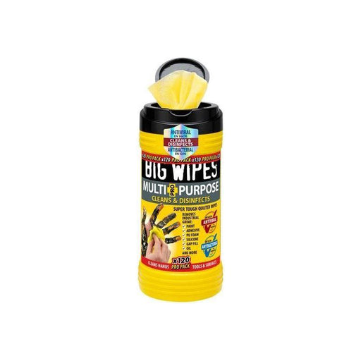 Big Wipes Multi-Purpose Pro+ Antiviral Wipes (Pro Pack Tub 120) Big Wipes - RockBottom Northampton