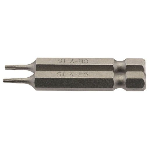 Draper 66481 Draper TX-STAR® Insert Bit, 1/4" Hex, 50mm Long, T6 (Pack of 2)