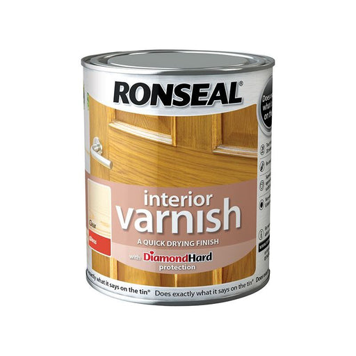 Ronseal Interior Varnish Quick Dry Gloss Clear 750ml Ronseal - RockBottom Nothampton