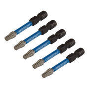 Draper 05653 Draper Expert TX-STAR® Impact Screwdriver Bits, T25 x 50mm, 1/4" Hex (Pack of 5)