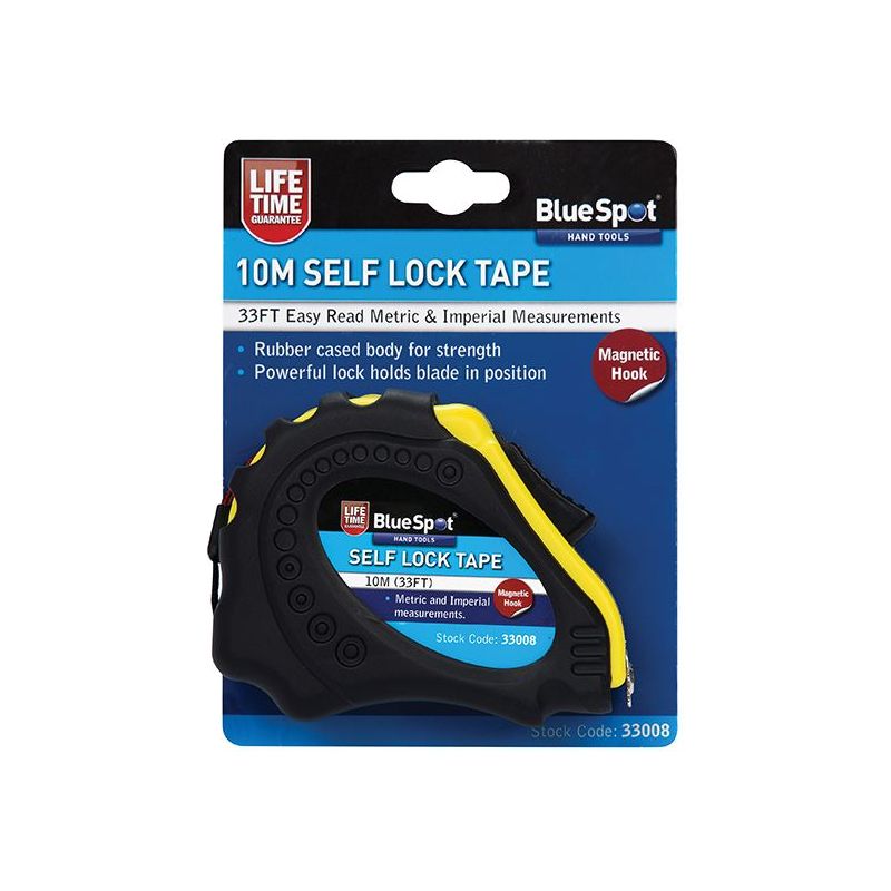 Bluespot Tools Easy Read Magnetic Pocket Tape 10m/33ft (Width 23mm) BlueSpot Tools - RockBottom Northampton