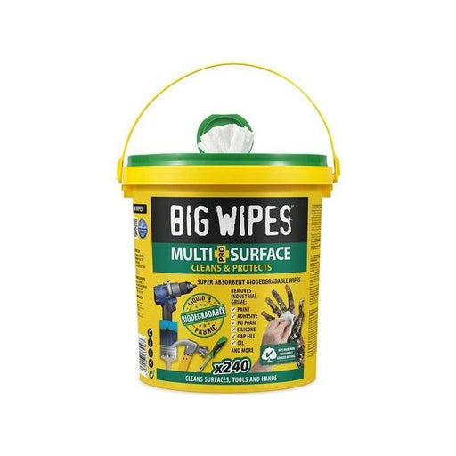 Big Wipes Multi-Surface Bio Pro+ Antiviral XL Wipes (Tub 240) Big Wipes - RockBottom Northampton