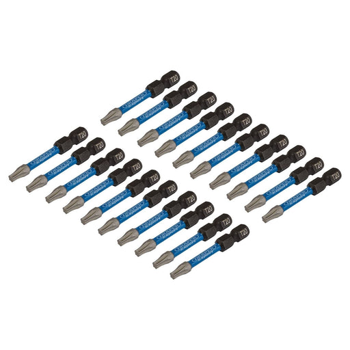 Draper 05698 Draper Expert TX-STAR® Impact Screwdriver Bits, T20 x 50mm, 1/4" Hex (Pack of 20)