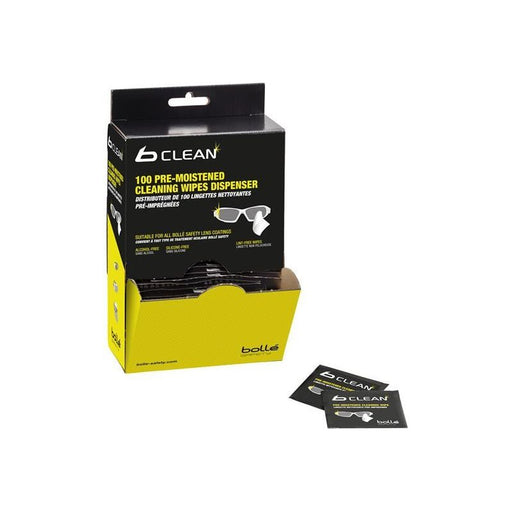 Bolle Safety B100 b Clean Cleaning Tissues Dispenser (Pack 100) Bolle Safety - RockBottom Northampton