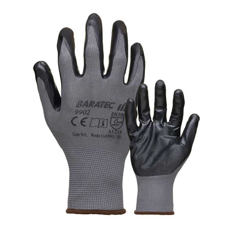 Baratec Nitrile Gripper Glove - size 8/M