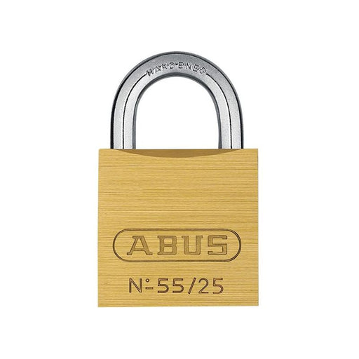 Abus Mechanical 55/25mm Brass Padlock Keyed Alike 5251 ABUS Mechanical - RockBottom Northampton 