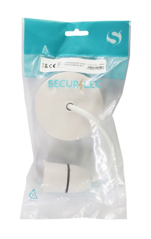 Securlec Pendant Kit Short Skirt Lampholder 6" (15cm)