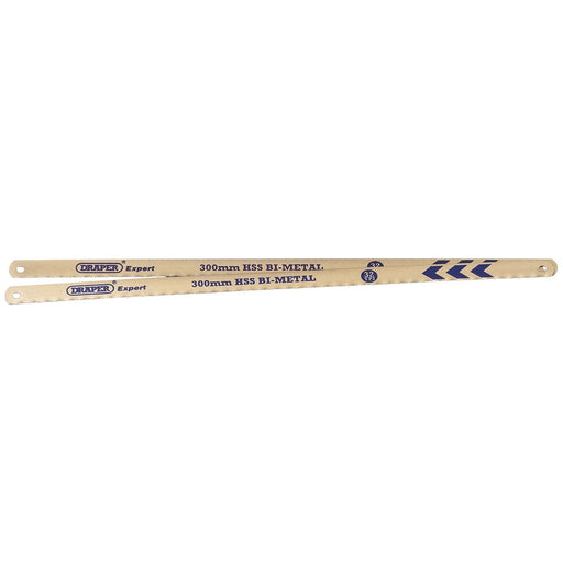 Draper Bi-Metal Hacksaw Blades, 300mm, 32tpi (Pack of 2) 38265 Draper - Town Tools 