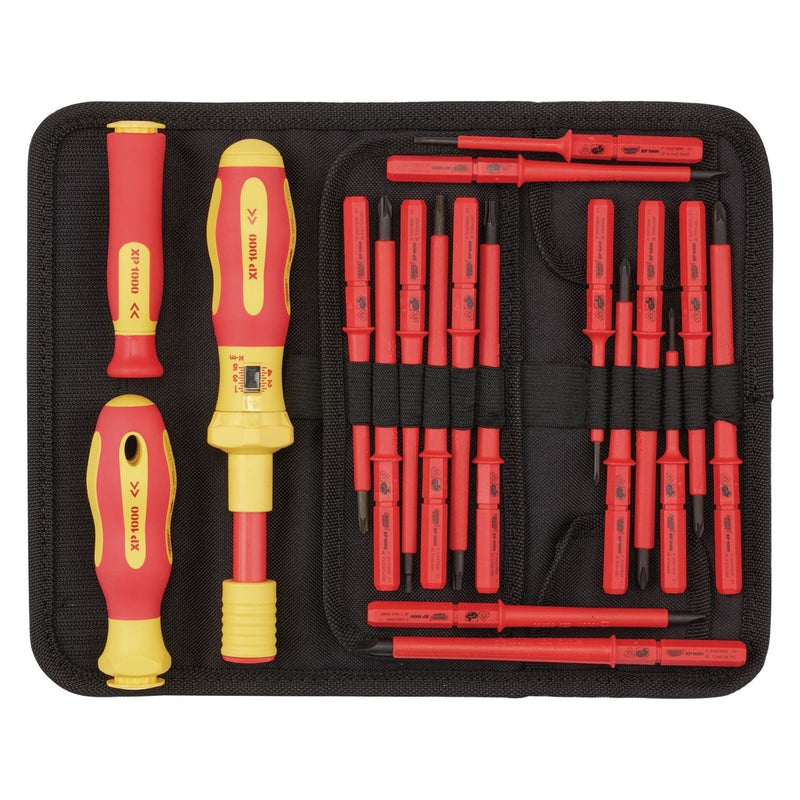 Draper 81762 XP1000® VDE Interchangeable Torque Screwdriver Set (19 Piece)