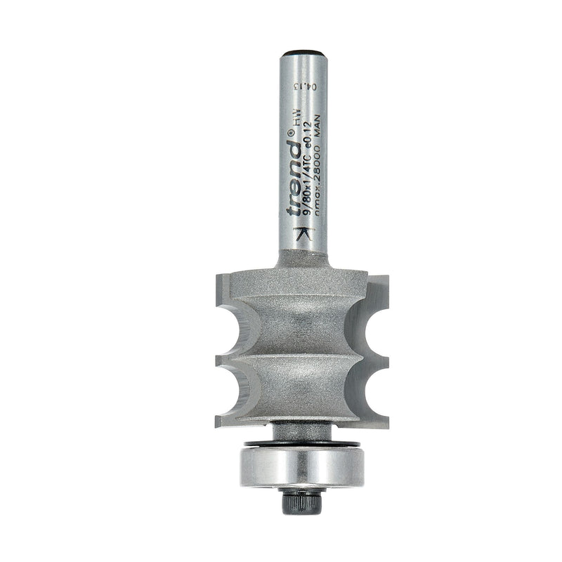 9/80X1/4TC - Bearing guided dual bead cutter