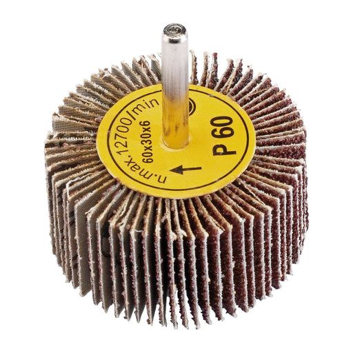 Draper 76465 Abrasive Flap Wheel, 60 x 30mm, 60 Grit