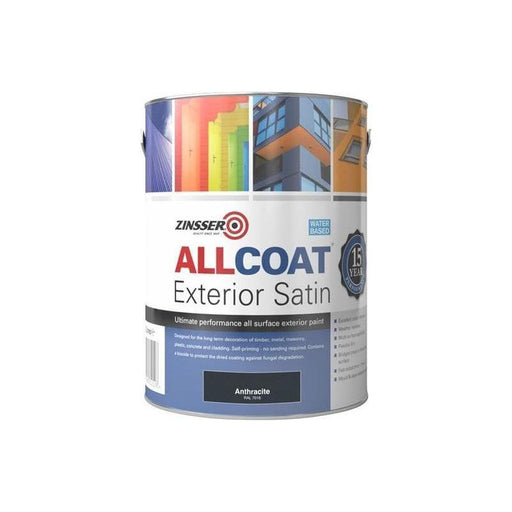 Zinsser AllCoat® Exterior Anthracite 1 litre Zinsser - RockBottom Northampton