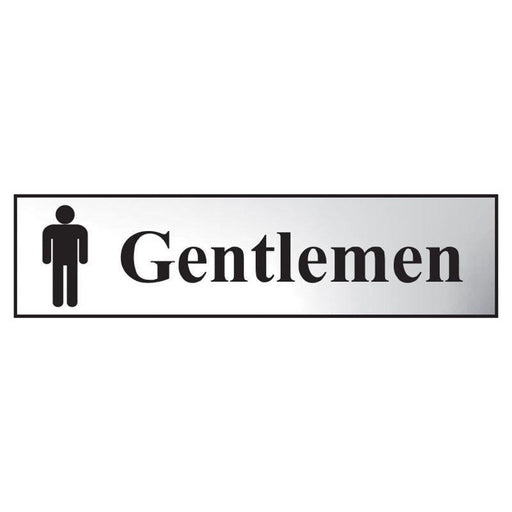 Scan Gentlemen - Polished Chrome Effect 200 x 50mm Scan - RockBottom Nothampton