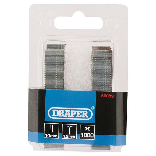 Draper 66089 I' Nails, 14mm (Pack of 1000)