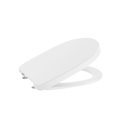 (B100) Roca Debba Round Std Close Seat Met White