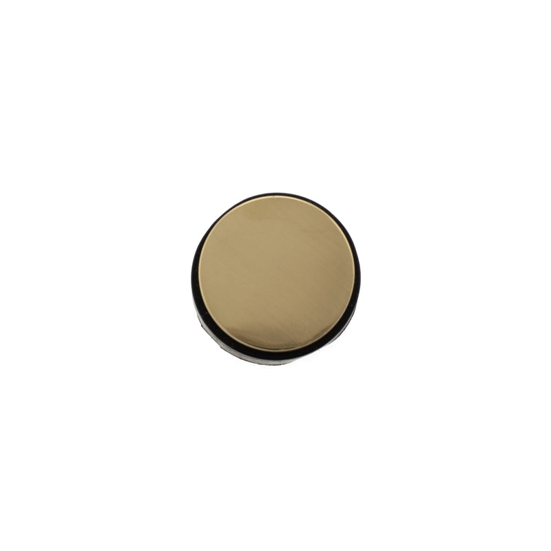 Atlantic Cylinder Premium Floor Mounted Door Stop - Polished Brass