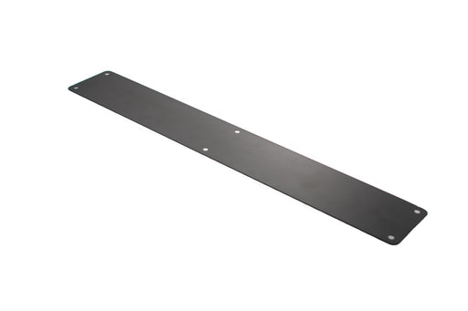 Atlantic Finger Plate Radius Corner Pre drilled with screws 1200mm x 150mm - Matt Black