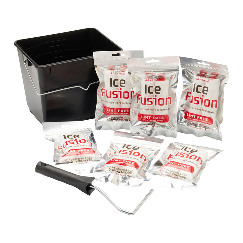 ProDec Advance 15pc Ice Fusion 4" Mini Rollers Scuttle Set