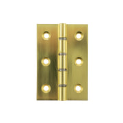 Atlantic Washered Hinges 3" x 2" x 2.2mm without Screws - Polished Brass