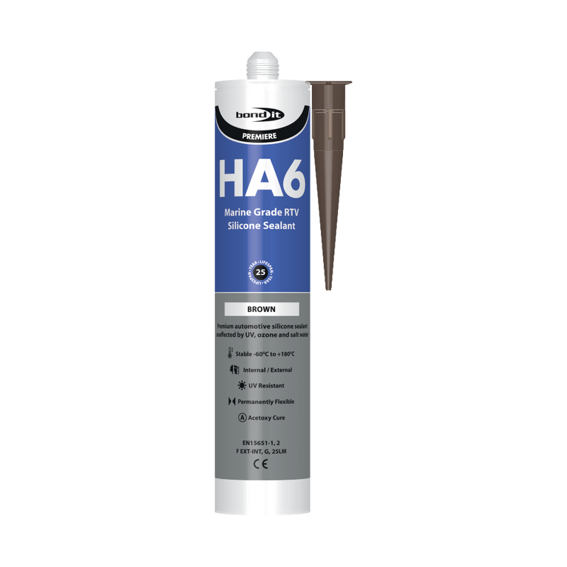 Bond It HA6 RTV Marine Silicone Sealant 310ml - Box of 25