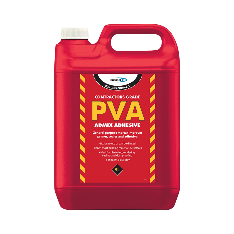 Bond It Contractors Grade PVA Admix Adhesive 5L - Box of 4