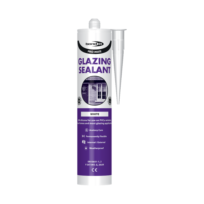 Bond It Pro-Mate LMA Glazing Silicone Sealant 285ml - Box of 25
