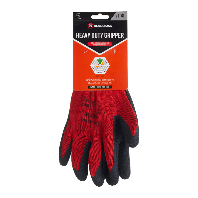 Blackrock Heavy Duty Gripper Gloves Pair (carded) - size 9/L