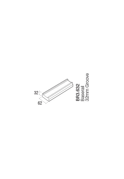 Cheshire Mouldings Pine Baserail 3.6m x 32mm