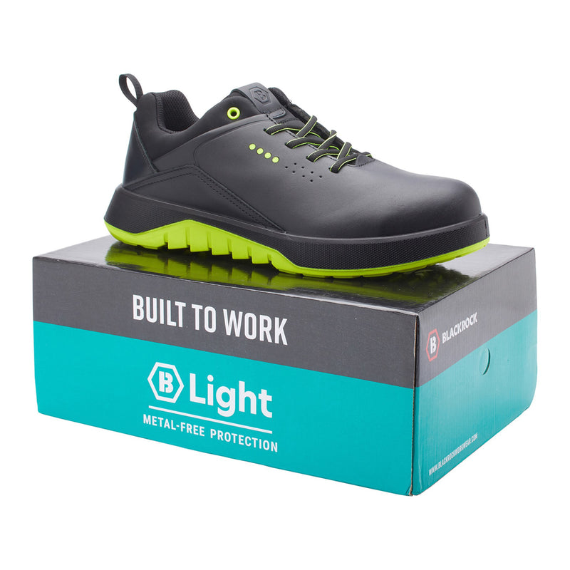 Blackrock Austin Composite Safety Trainers - Black/Yellow size 5