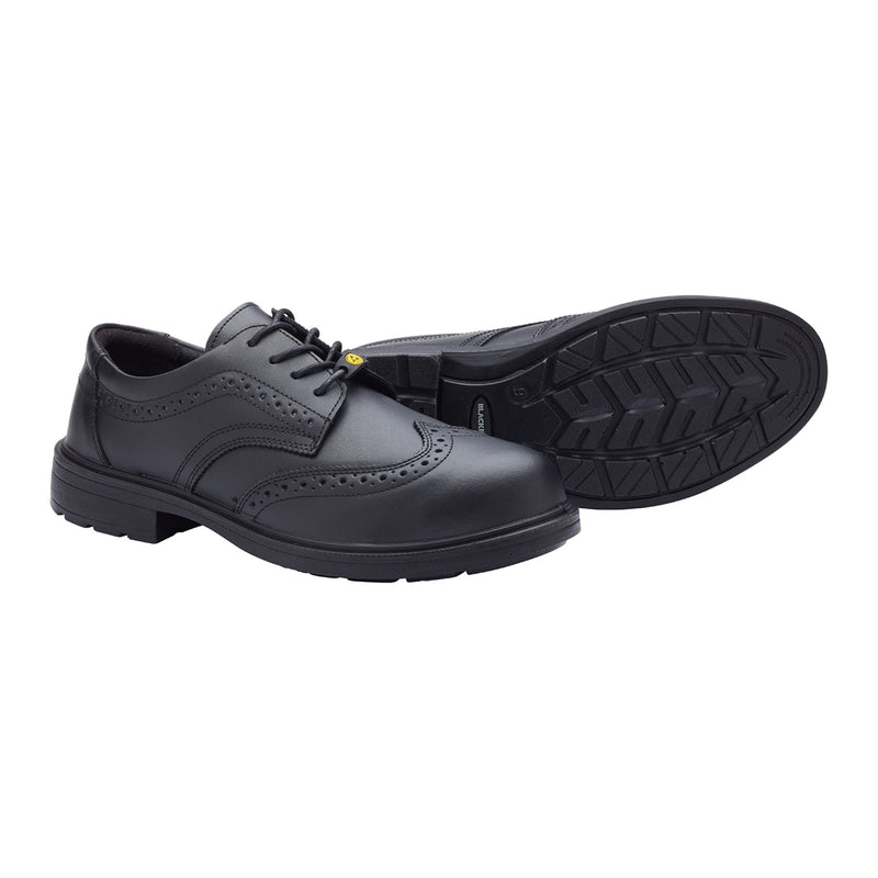 Blackrock Brogue Composite Safety Shoes - Black size 6