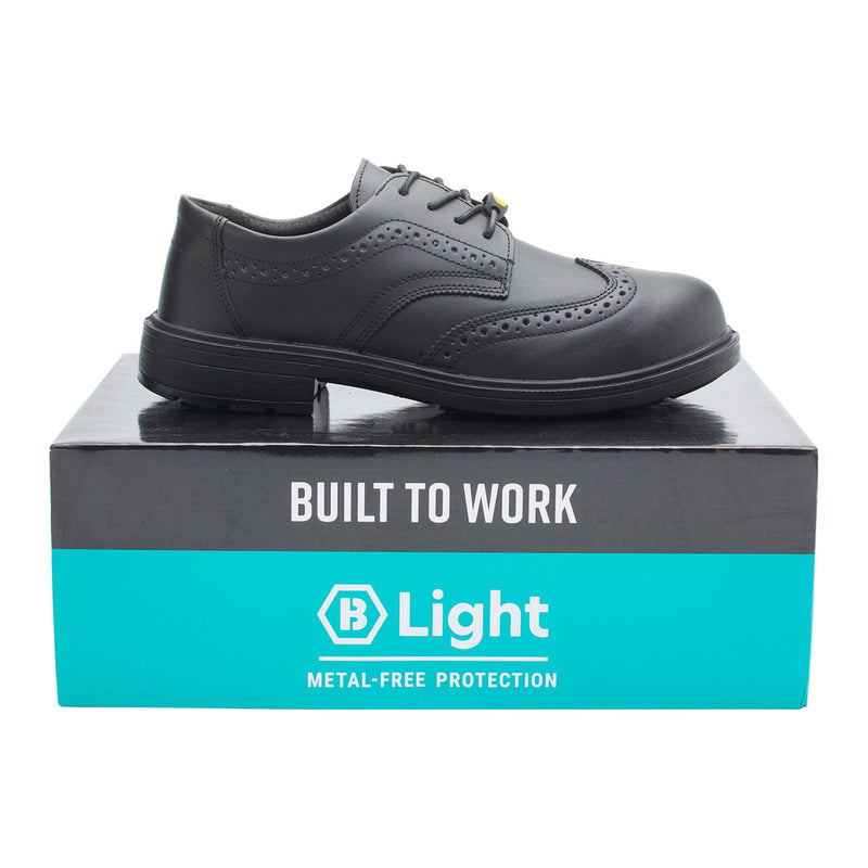 Blackrock Brogue Composite Safety Shoes - Black size 13