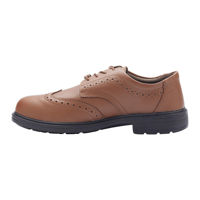 Blackrock Brogue Composite Safety Shoes - Brown size 6