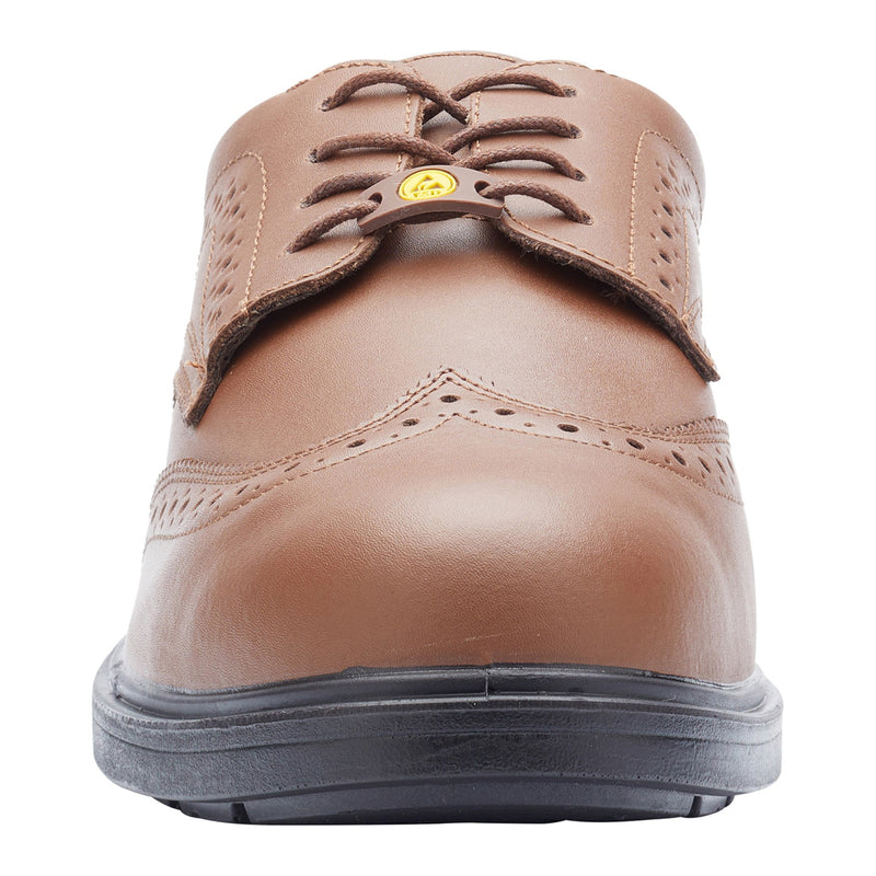 Blackrock Brogue Composite Safety Shoes - Brown size 6