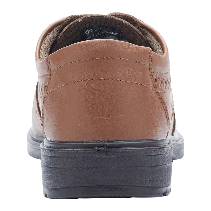 Blackrock Brogue Composite Safety Shoes - Brown size 6