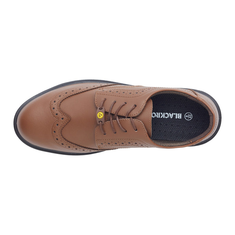 Blackrock Brogue Composite Safety Shoes - Brown size 7