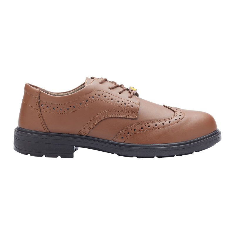 Blackrock Brogue Composite Safety Shoes - Brown size 12