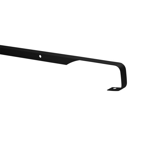 40mm Bullnose Straight Worktop Trim - 10mm Radius - Black
