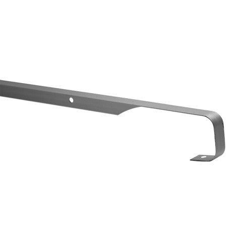 40mm Bullnose Straight Worktop Trim - 10mm Radius - Matt Silver