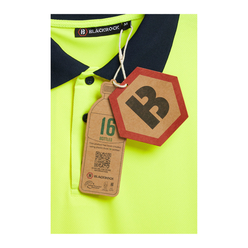 Blackrock Hi-Vis Eco Polo Shirt - yellow size XL