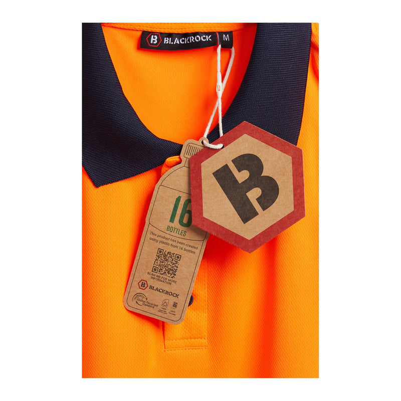 Blackrock Hi-Vis Eco Polo Shirt - orange size XL