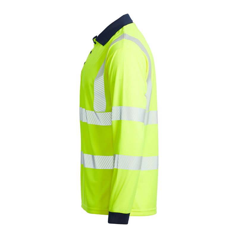Blackrock Hi-Vis Eco Polo Shirt Long Sleeve - yellow size 5XL