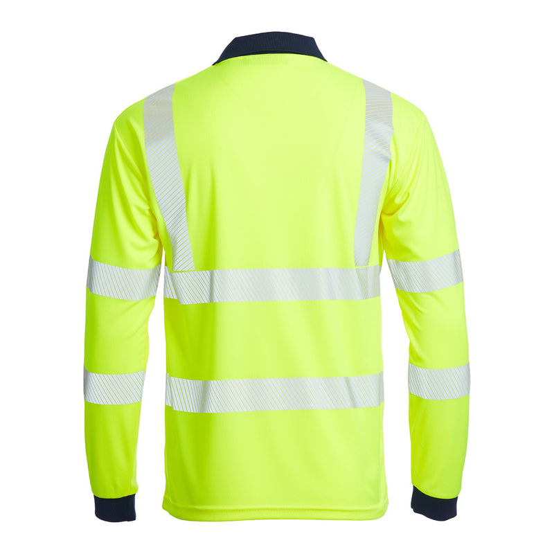 Blackrock Hi-Vis Eco Polo Shirt Long Sleeve - yellow size 5XL