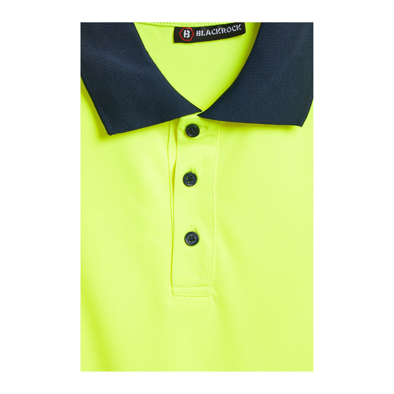 Blackrock Hi-Vis Eco Polo Shirt Long Sleeve - yellow size 5XL