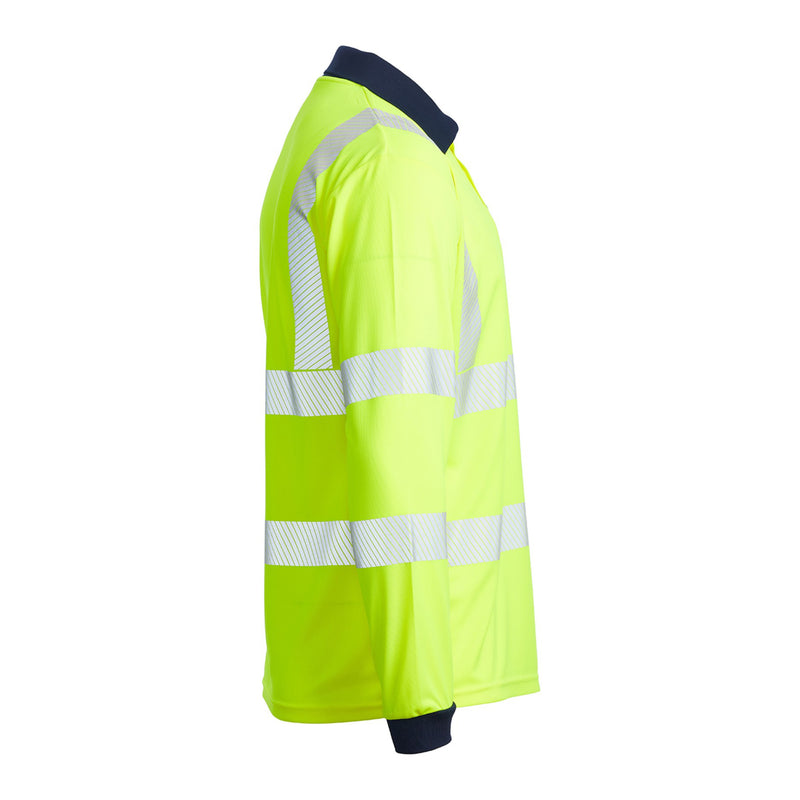 Blackrock Hi-Vis Eco Polo Shirt Long Sleeve - yellow size 6XL
