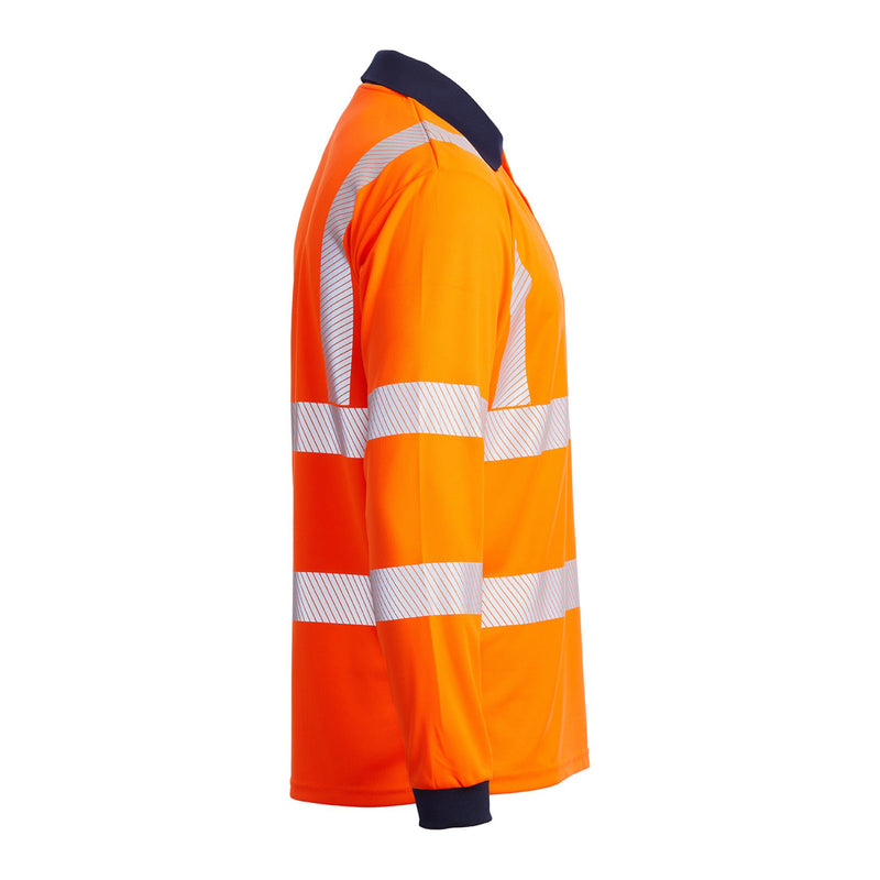 Blackrock Hi-Vis Eco Polo Shirt Long Sleeve - orange size 3XL