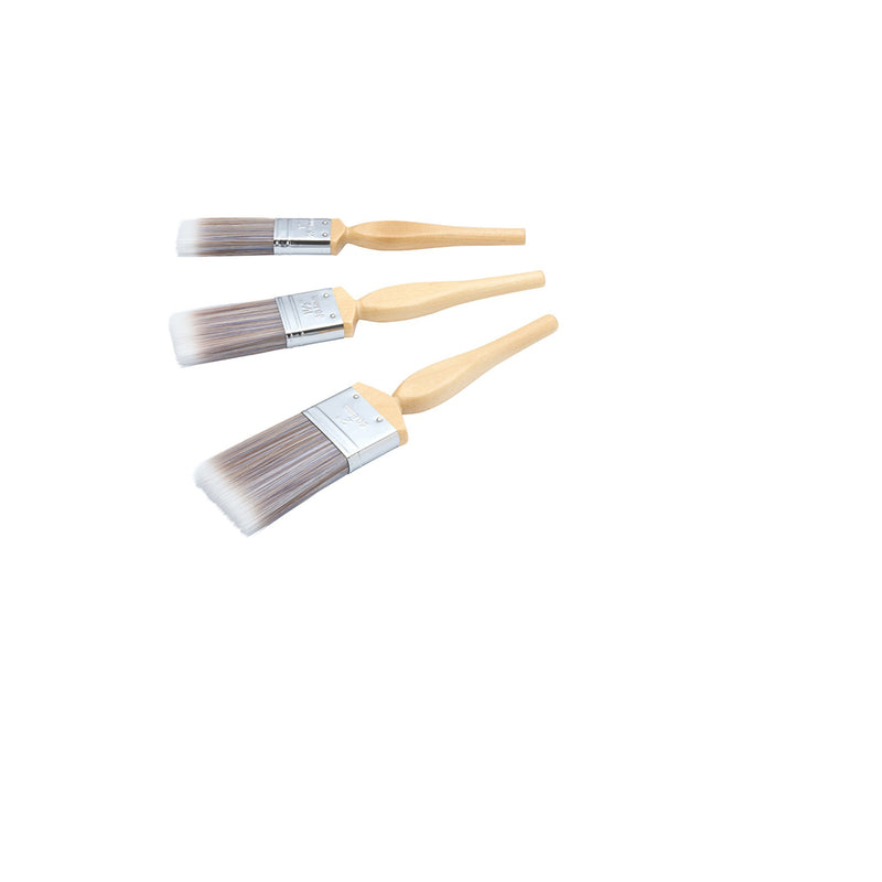 Fit For The Job 3pc Diamond Flat Paint Brush Set