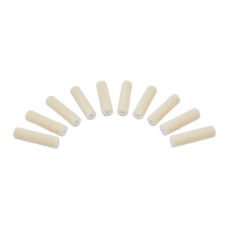 10pk 4" Velour Mini Roller 15mm core