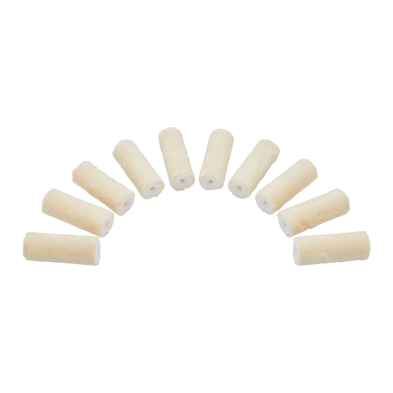 10pk 4" Velour Mini Roller 30mm core