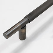 Millhouse Brass Thomson Knurled Cabinet Pull Handle 225mm CTC x 20mm - Urban Bronze